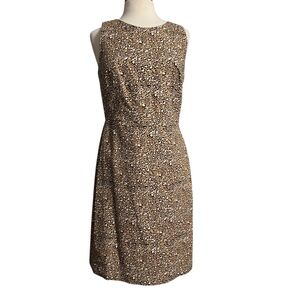 J.Crew Factory Leopard Print Sleeveless Dress size 10